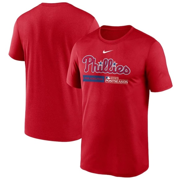 NWT Nike Philadelphia Phillies Nike 2023 Dugout T-Shirt in Red Size S - Picture 1 of 10